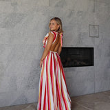 Frankie Maxi Dress (Candy Stripe)