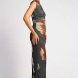 Eve Floral Jersey Midi Dress