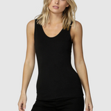 Emma Scoop Tank (Black)