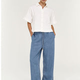 Elvara Crop Shirt - White