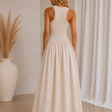 Mika Maxi Dress (Beige)