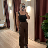 Luna Racer Pant (Chocolate/Stripes)