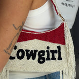 Cowgirl Tassel Beaded Bag