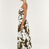 Liora Strapless  Top - Olive