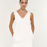 Nyra Denim Mini Dress White