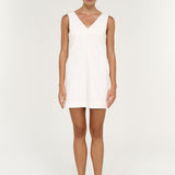 Nyra Denim Mini Dress White