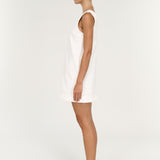Nyra Denim Mini Dress White
