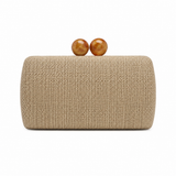 Taylor Raffia Clutch (Beige)