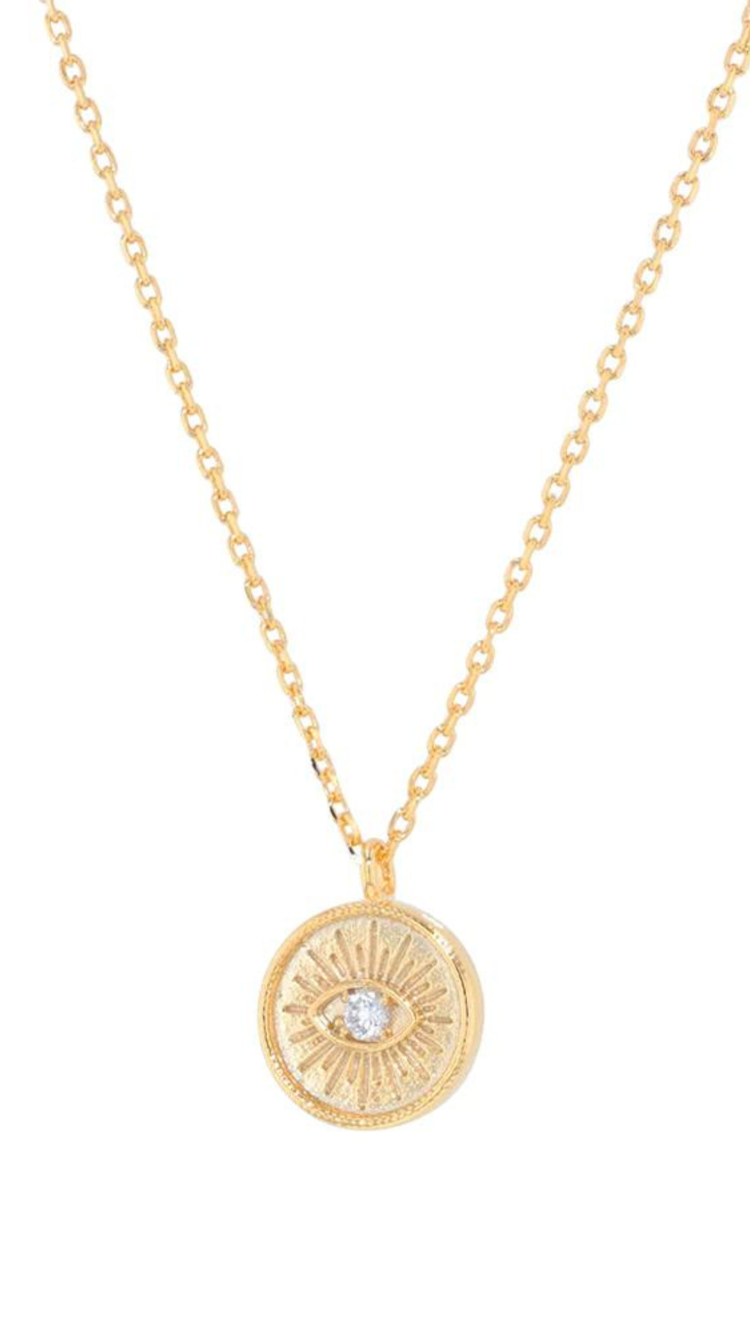 Emilia Eye Necklace (Gold)