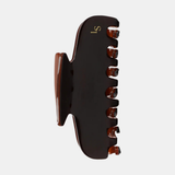 L & S Logo Petit Hair Claw Clip (Brown)