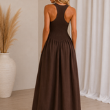 Mika Maxi Dress (Chocolate)