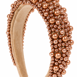 Blaire Beaded Headband (Rose Gold)