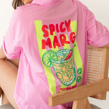 Spicy Margarita Printed Back Shirt Set