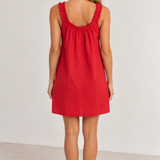 Rosie By Frankie Tie Mini Dress (Red)