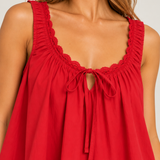 Rosie By Frankie Tie Mini Dress (Red)
