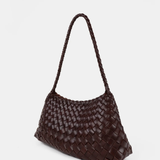 Roselle Woven Shoulder Bag (Chocolate)