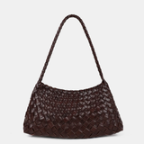 Roselle Woven Shoulder Bag (Chocolate)