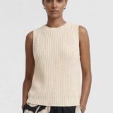 Cove Knit Tank (Natural Beige)