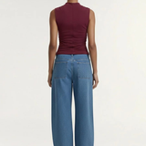 Mae Barrel Leg Jeans (Mid Blue)