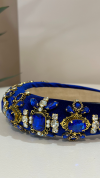 Anastasia Jewel Headband (Sapphire)
