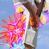 Wide AD Slide (Orange/Pink)