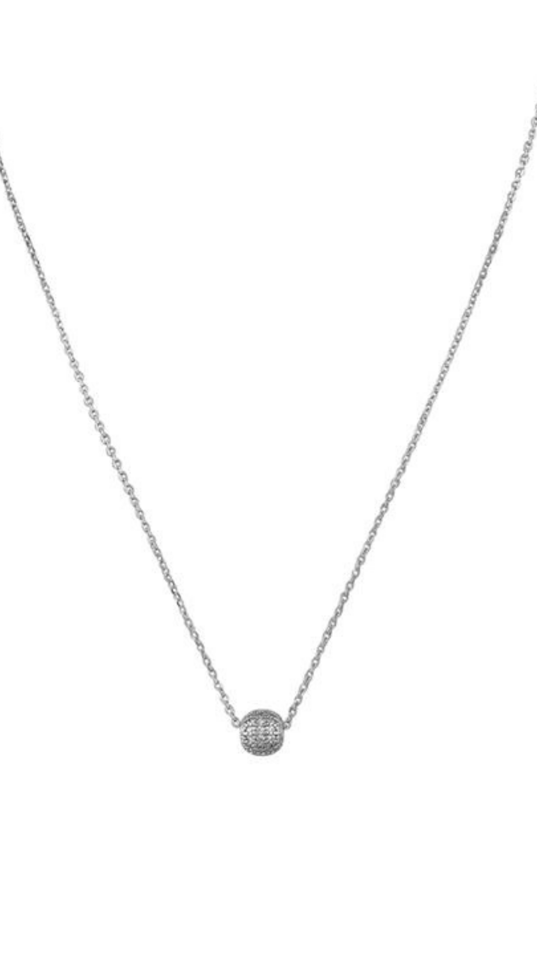 Nahla Circle Necklace (Silver)