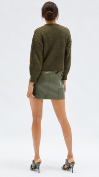 Zahee Mini Skirt (Khaki)