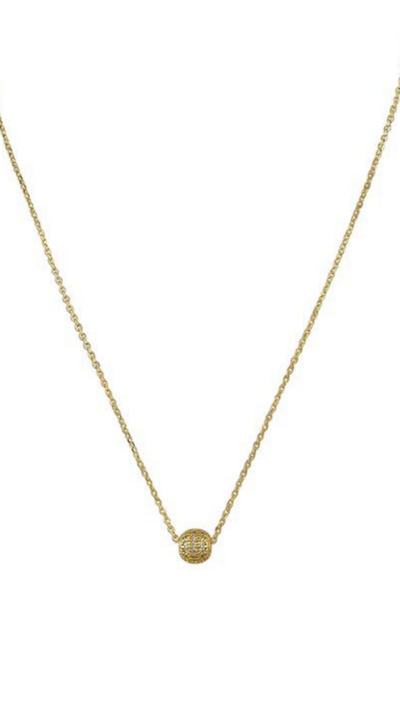 Nahla Circle Necklace (Gold)
