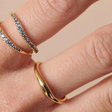 Rosario Sterling Silver Ring (Gold)