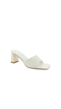 Irine Mule (White Croc)