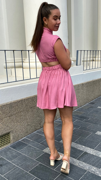 Sadie Mini Dress (Pink)