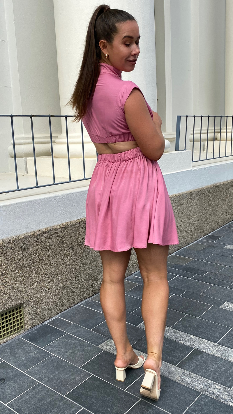 Sadie Mini Dress (Pink)