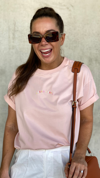 Horizon Embroidered Longline Tee
