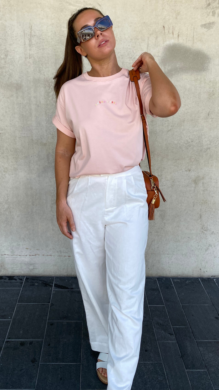 Horizon Embroidered Longline Tee