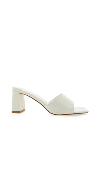 Irine Mule (White Croc)