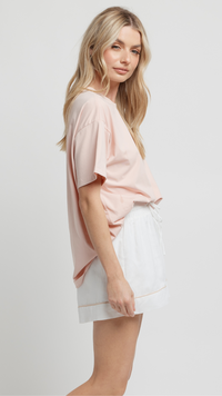 Horizon Embroidered Longline Tee