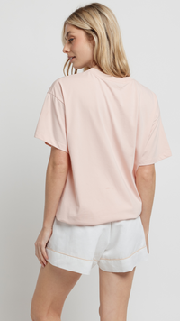 Horizon Embroidered Longline Tee