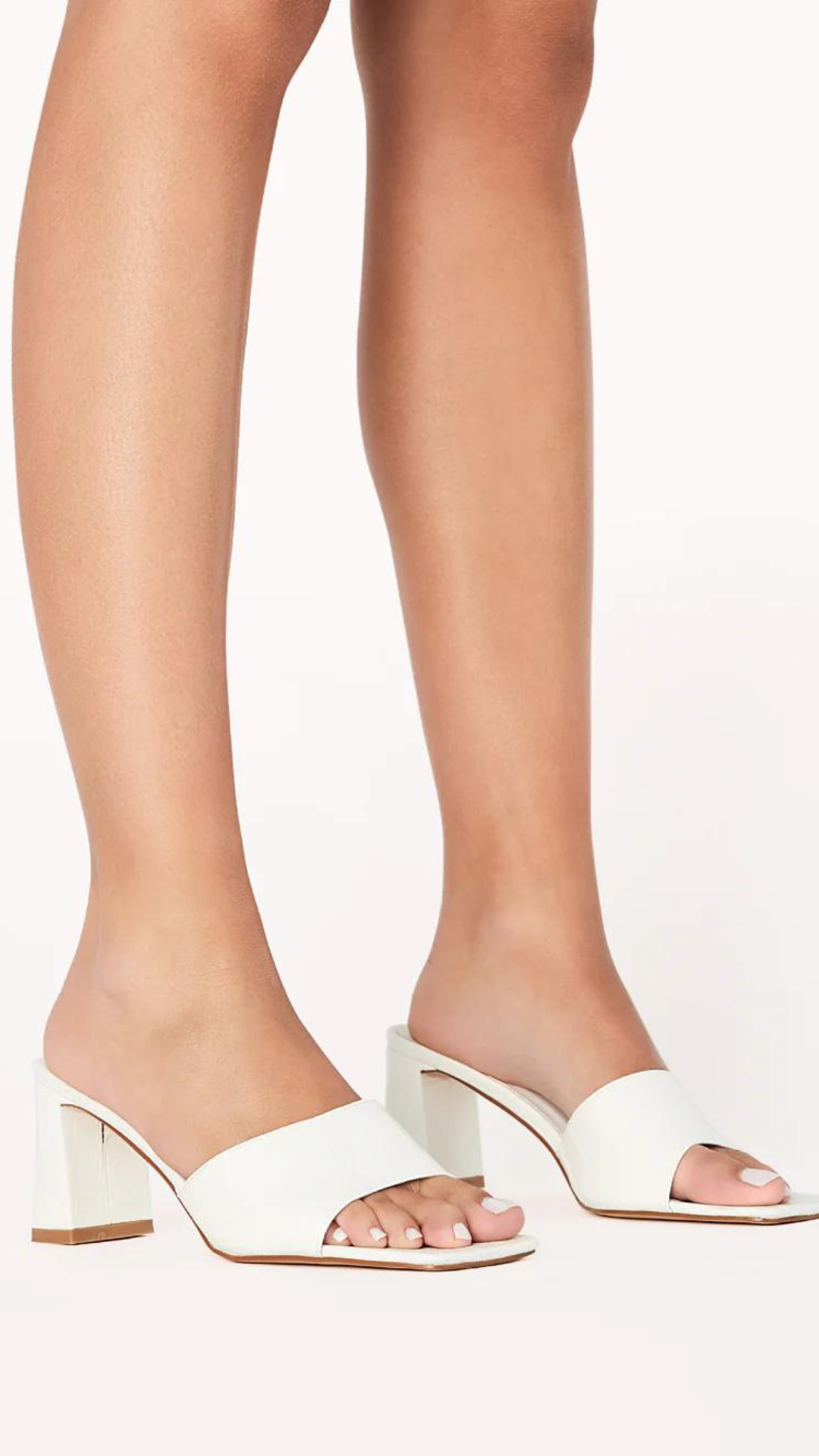 Irine Mule (White Croc)