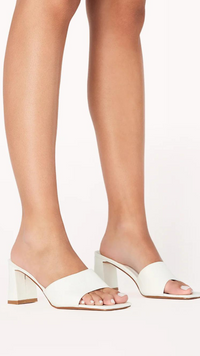 Irine Mule (White Croc)